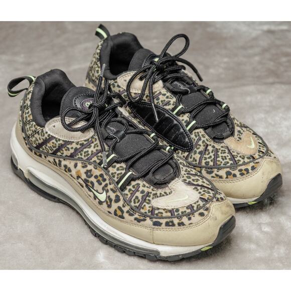 Nike Air Max 98 Premium Animal Pack Leopard Print Sneakers Womens 9 BV1978-200 - Picture 1 of 16